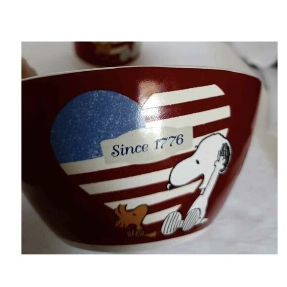 Peanuts Snoopy Woodstock Mug Bowl Ceramic - Picture 4 of 8
